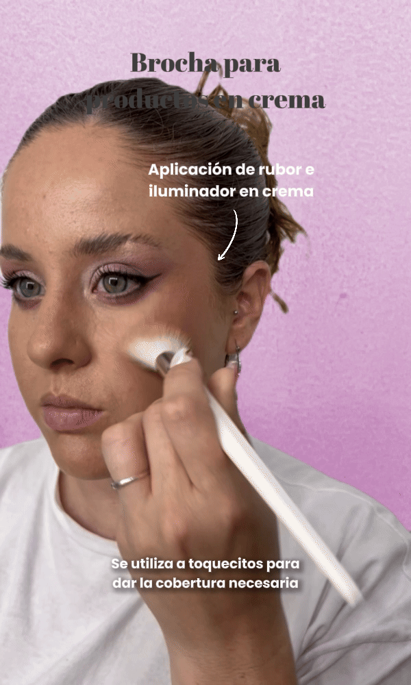 brocha para rubor en crema ga makeup x caro arjona